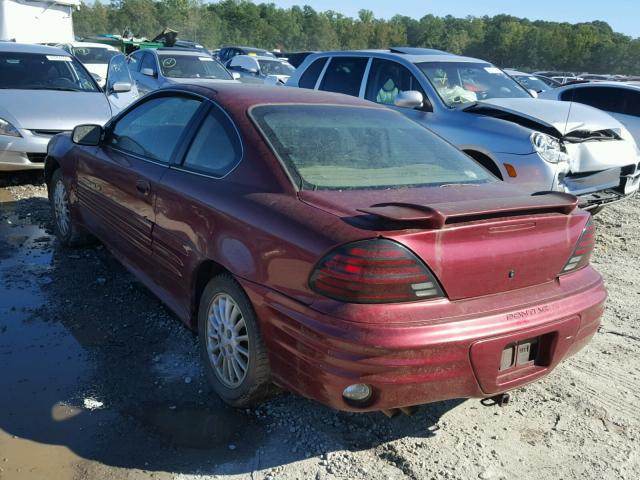 1G2NF12T8YM840814 - 2000 PONTIAC GRAND AM S MAROON photo 3