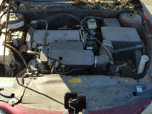 1G2NF12T8YM840814 - 2000 PONTIAC GRAND AM S MAROON photo 7