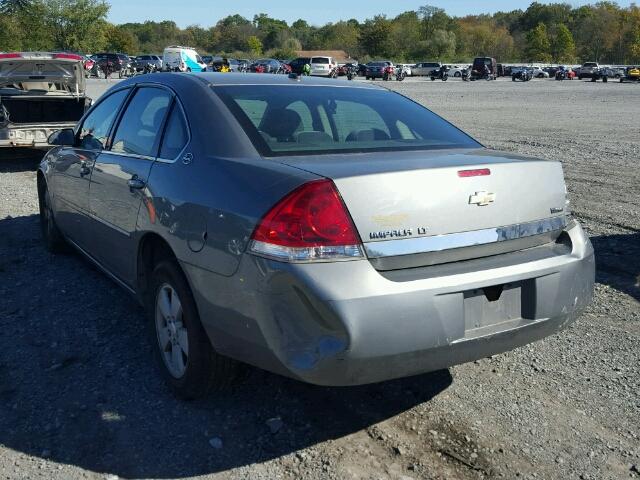 2G1WT58K379168597 - 2007 CHEVROLET IMPALA LT GRAY photo 3