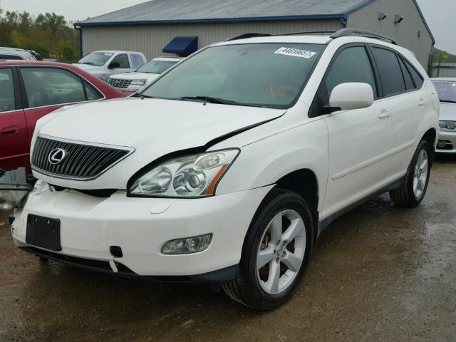 2T2HK31UX7C046379 - 2007 LEXUS RX 350 WHITE photo 2