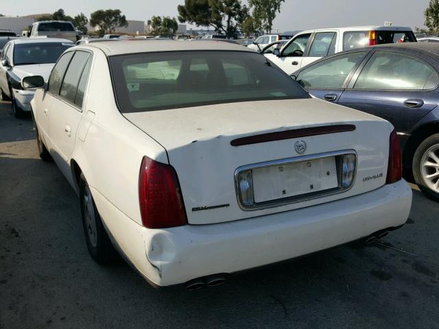 1G6KD54Y32U152217 - 2002 CADILLAC DEVILLE WHITE photo 3