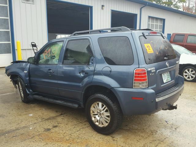 4M2CU57166DJ02122 - 2006 MERCURY MARINER BLUE photo 3