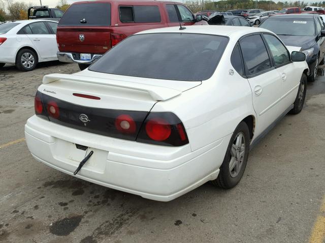 2G1WF52E759300770 - 2005 CHEVROLET IMPALA WHITE photo 4