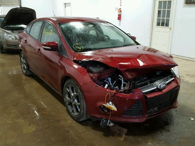 1FADP3F24EL183177 - 2014 FORD FOCUS RED photo 1