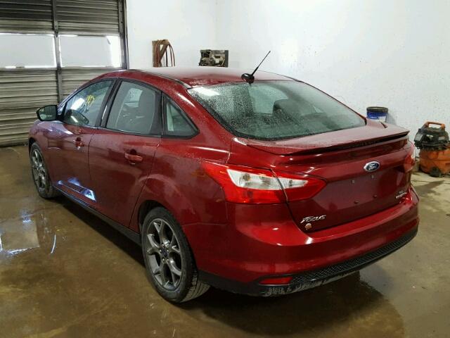 1FADP3F24EL183177 - 2014 FORD FOCUS RED photo 3