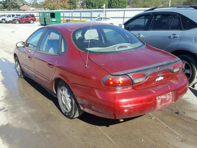 1FAFP53U9XA190795 - 1999 FORD TAURUS MAROON photo 3