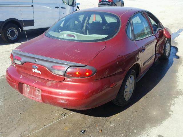 1FAFP53U9XA190795 - 1999 FORD TAURUS MAROON photo 4