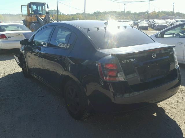 3N1AB6AP5BL629386 - 2011 NISSAN SENTRA BLACK photo 3