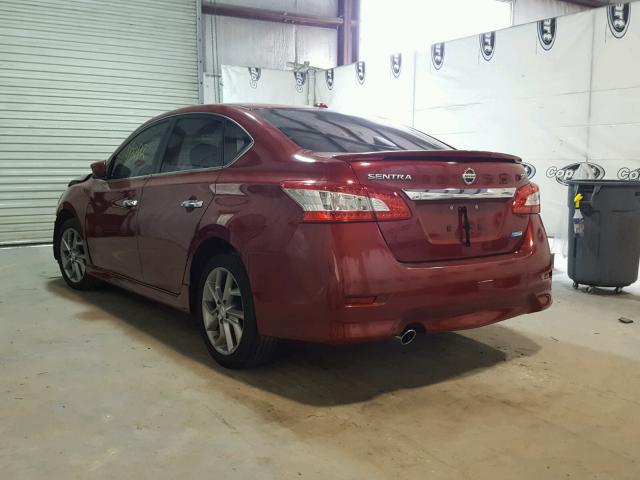 3N1AB7AP9DL662447 - 2013 NISSAN SENTRA RED photo 3