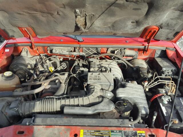 1FTYR10D73TA19066 - 2003 FORD RANGER RED photo 7