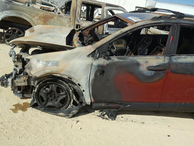 2T3ZFREV7JW411360 - 2018 TOYOTA RAV4 LE Կարմիր լուսանկար 9