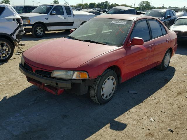 JA3AY36C61U039121 - 2001 MITSUBISHI MIRAGE RED photo 2