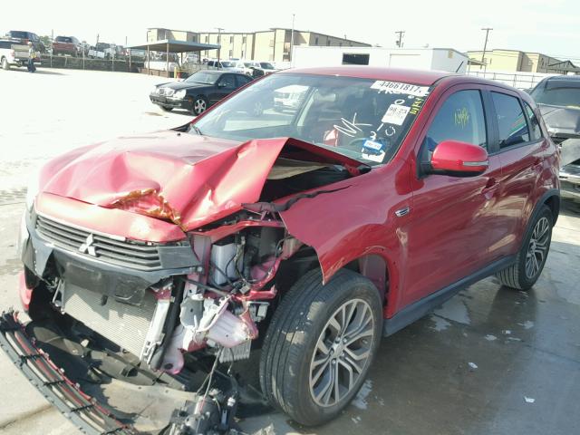 JA4AP3AW2GZ032131 - 2016 MITSUBISHI OUTLANDER BURGUNDY photo 2