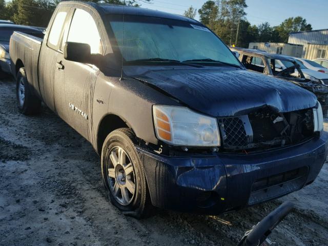 1N6BA06A86N524575 - 2006 NISSAN TITAN XE BLUE photo 1