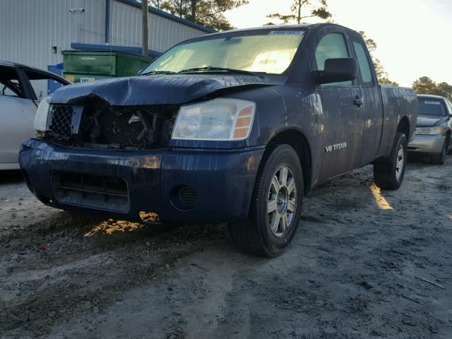 1N6BA06A86N524575 - 2006 NISSAN TITAN XE BLUE photo 2