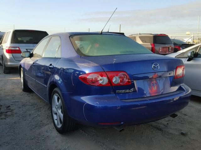 1YVFP80D645N79795 - 2004 MAZDA 6 S BLUE photo 3