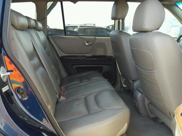 JTEHF21A810026105 - 2001 TOYOTA HIGHLANDER BLUE photo 6