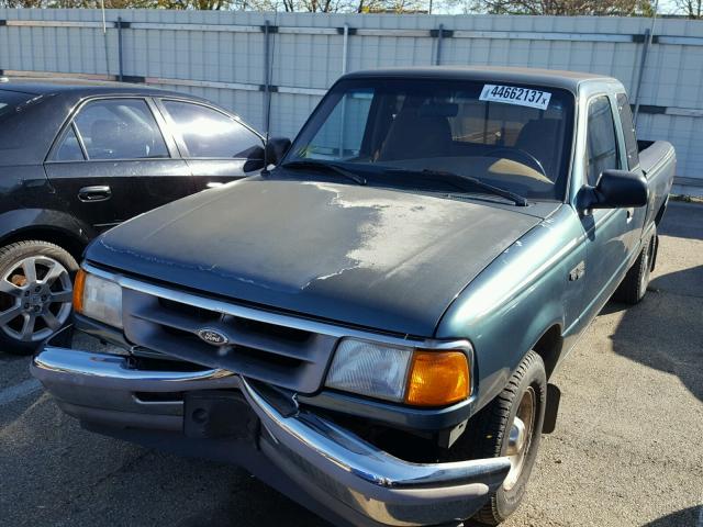 1FTCR14XXTPB18536 - 1996 FORD RANGER SUP GREEN photo 2