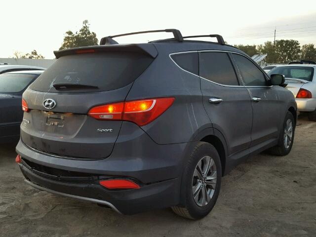 5XYZU3LB6GG368472 - 2016 HYUNDAI SANTA FE S GRAY photo 4