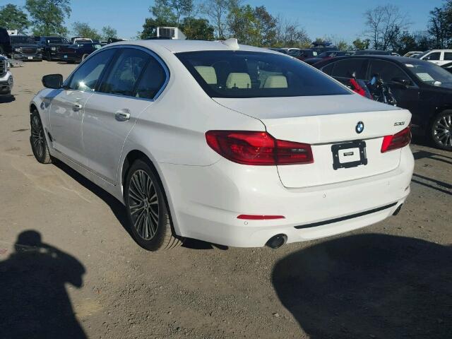 WBAJA5C52JWA35580 - 2018 BMW 530 WHITE photo 3