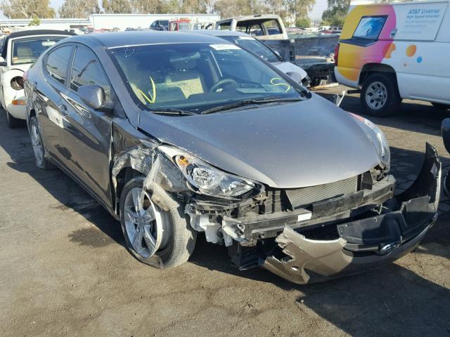 5NPDH4AE9DH318395 - 2013 HYUNDAI ELANTRA GL GRAY photo 1