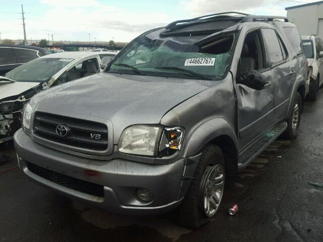 5TDBT44A03S145213 - 2003 TOYOTA SEQUOIA SILVER photo 2