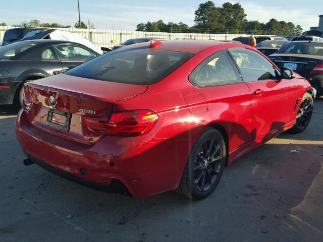 WBA3N3C54GF713060 - 2016 BMW 428 I წითელი ფოტო 4