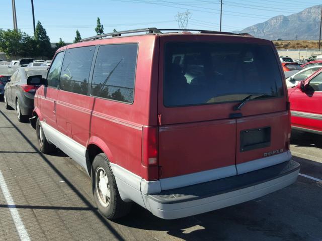 1GNDM19W5VB116073 - 1997 CHEVROLET ASTRO RED photo 3