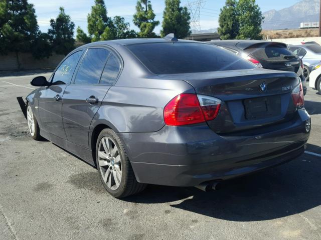 WBAVA33597KX83729 - 2007 BMW 328 I CHARCOAL photo 3