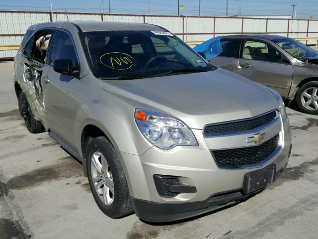 1GNALAEK2FZ101287 - 2015 CHEVROLET EQUINOX LS TAN photo 1