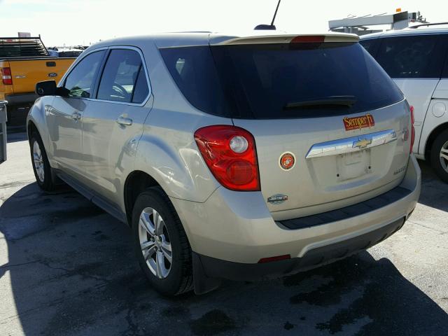 1GNALAEK2FZ101287 - 2015 CHEVROLET EQUINOX LS TAN photo 3