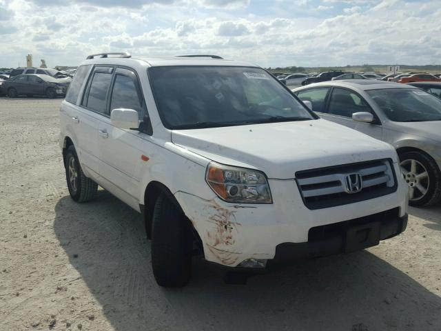 2HKYF18526H539870 - 2006 HONDA PILOT EX WHITE photo 1