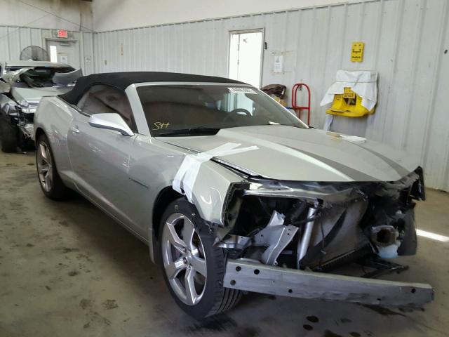 2G1FK3DJ6B9162919 - 2011 CHEVROLET CAMARO 2SS SILVER photo 1