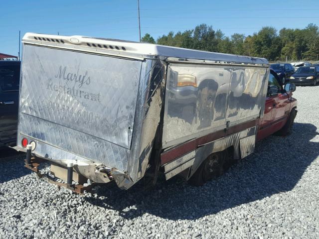 1B7MC33DXWJ109514 - 1998 DODGE RAM 3500 RED photo 4