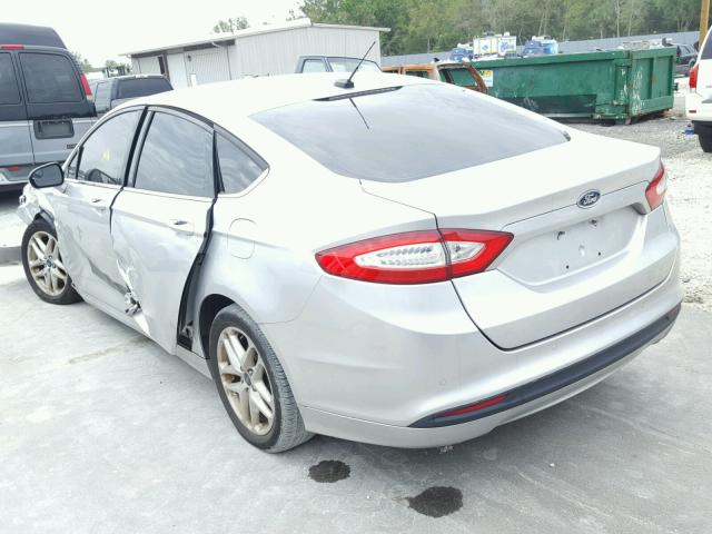 3FA6P0H71DR232299 - 2013 FORD FUSION SE SILVER photo 3