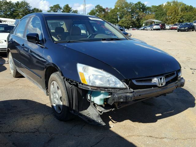 1HGCM56465A130313 - 2005 HONDA ACCORD LX BLACK photo 1