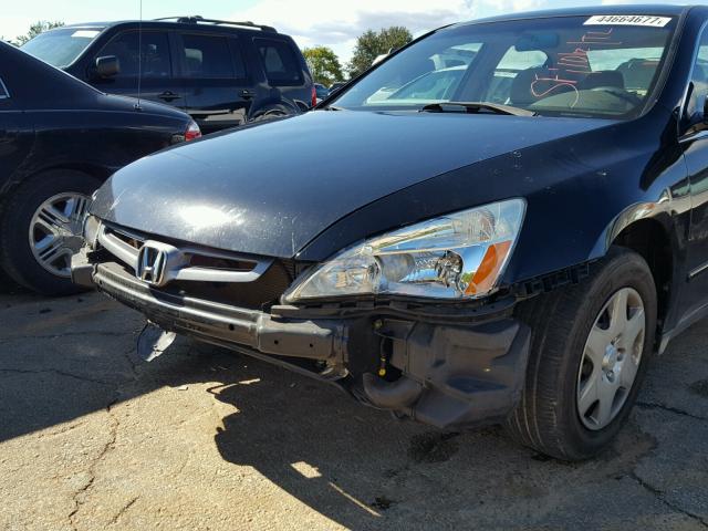 1HGCM56465A130313 - 2005 HONDA ACCORD LX BLACK photo 9