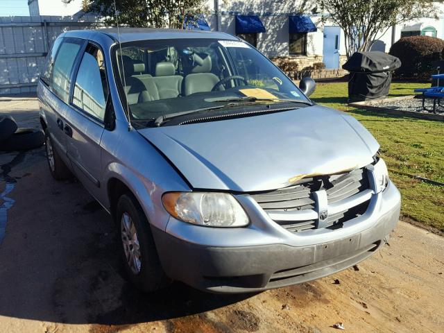 1D4GP25B55B435918 - 2005 DODGE CARAVAN BLUE photo 1