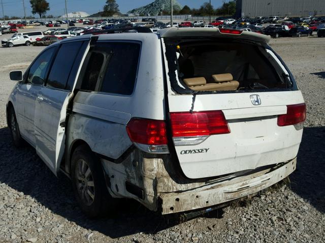 5FNRL38608B056798 - 2008 HONDA ODYSSEY WHITE photo 3