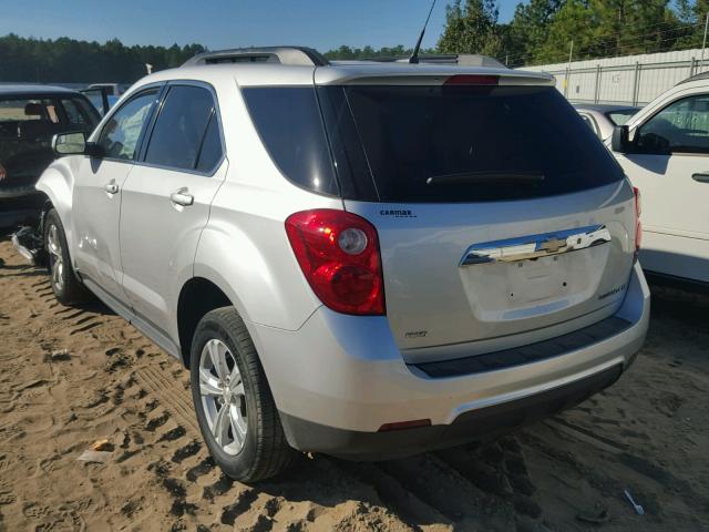 1GNFLEEK3DZ117699 - 2013 CHEVROLET EQUINOX LT SILVER photo 3