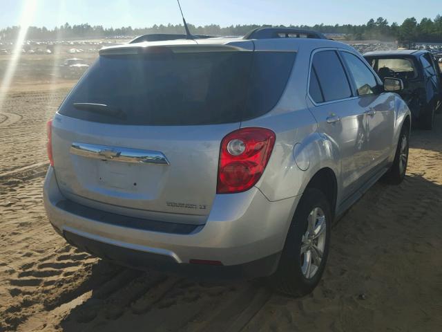 1GNFLEEK3DZ117699 - 2013 CHEVROLET EQUINOX LT SILVER photo 4