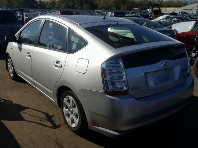 JTDKB20U683383941 - 2008 TOYOTA PRIUS SILVER photo 3