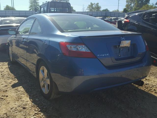 2HGFG12818H517671 - 2008 HONDA CIVIC BLUE photo 3