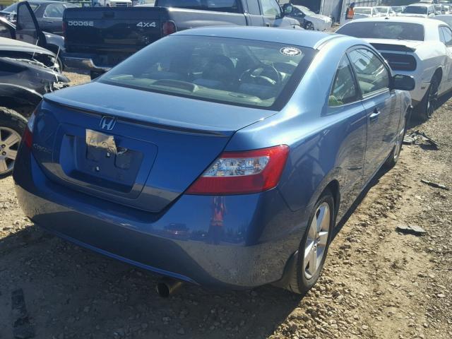 2HGFG12818H517671 - 2008 HONDA CIVIC BLUE photo 4