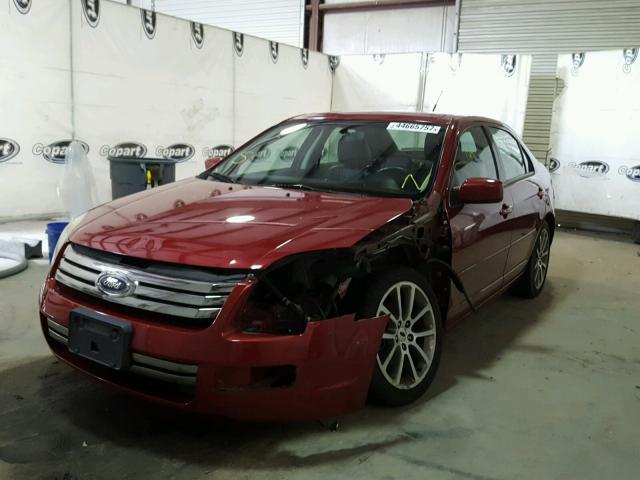 3FAHP07Z69R102229 - 2009 FORD FUSION RED photo 2