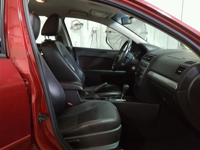 3FAHP07Z69R102229 - 2009 FORD FUSION RED photo 5