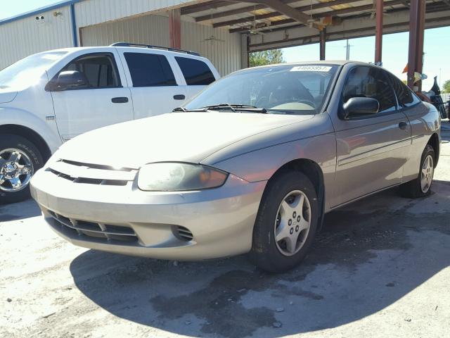 1G1JC12FX47296492 - 2004 CHEVROLET CAVALIER BEIGE photo 2