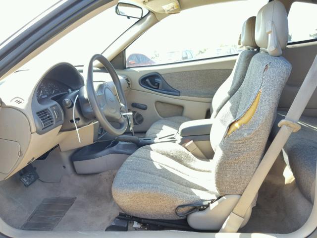 1G1JC12FX47296492 - 2004 CHEVROLET CAVALIER BEIGE photo 5