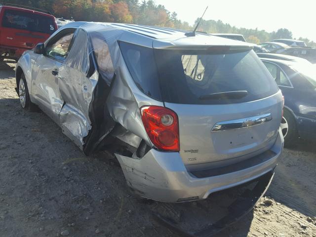 2GNFLCEK5C6377777 - 2012 CHEVROLET EQUINOX LS SILVER photo 3