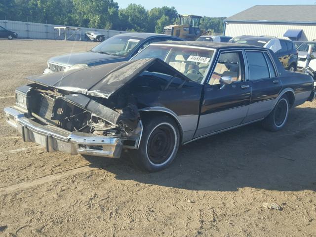 2G2AT69H4E9718580 - 1984 PONTIAC PARISIENNE BLACK photo 2